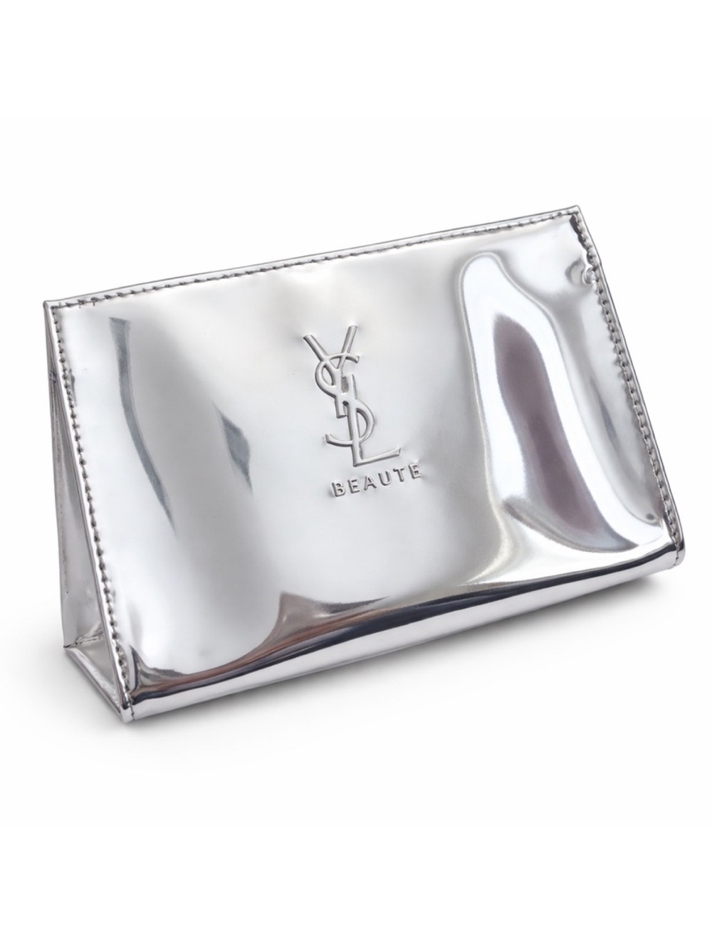 Yves Saint Laurent Beauty Silver Pouch & 3 Empty Travel Boxes - Picture 2 of 9